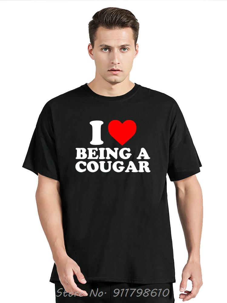 Забавная футболка из хлопка для мужчин с надписью «Я люблю свою взрослую девушку», летняя футболка, моя горячая кугуарша, футболка оверсайз, модная фитнес-футболка