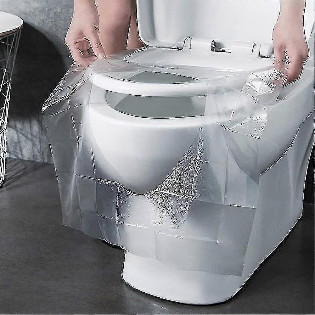 Disposable toilet seat covers, waterproof, antibacterial, portable travel pack/box, 100 individually wrapped.