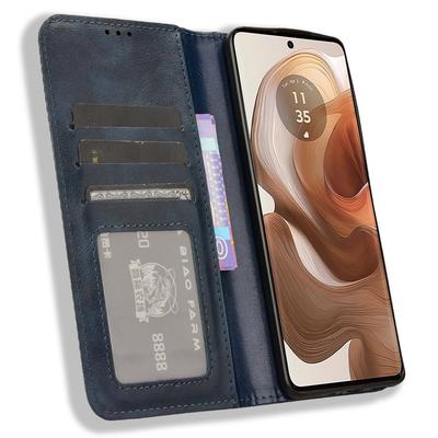 Чехол-книжка из ретро-кожи для Motorola Edge 50 Ultra 5G/Moto X50 Ultra 5G