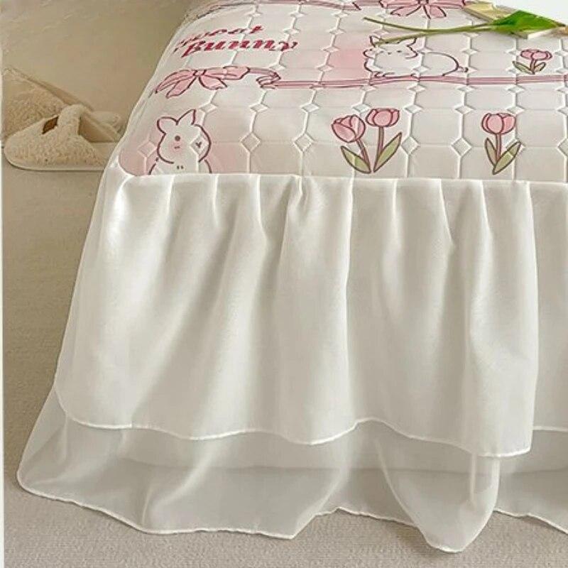 Корейский летний охлаждающий латексный тонкий комплект одеял с кондиционером, простыня с наволочками, роскошный комплект постельного белья размера «queen-king-size»