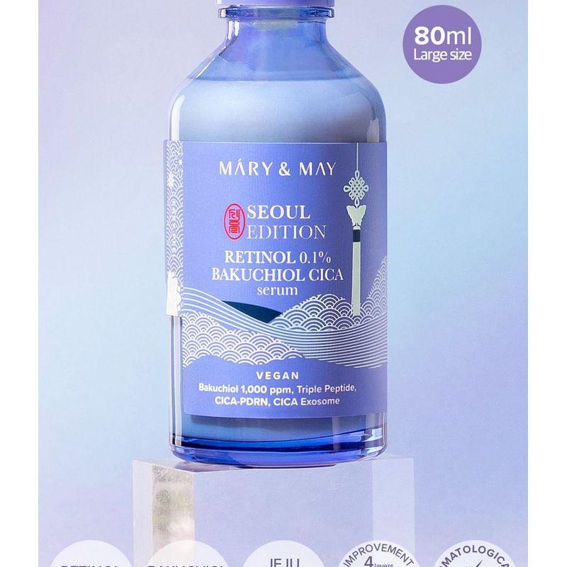 Mary&May Сыворотка с ретинолом 0,1%, бакучиолом и центеллой, Сеульское издание