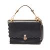 Used Canai Medium 2WAY Shoulder Bag Leather Black Used Women