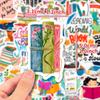 50 Наклеек для чтения книг Новые продукты Компьютер Мобильный телефон Планшетный компьютер Украшение Чтение книг Граффити Украшение
