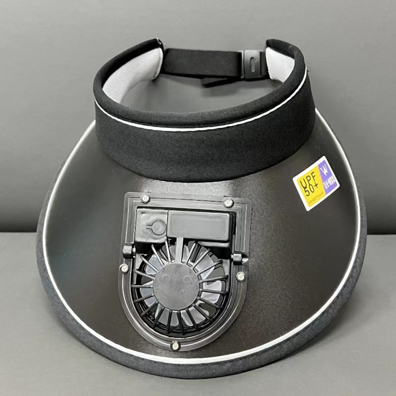 Дышащая охлаждающая шляпа с вентилятором Солнцезащитный козырек с вентилятором Кепка для рыбалки Охлаждающая шапка