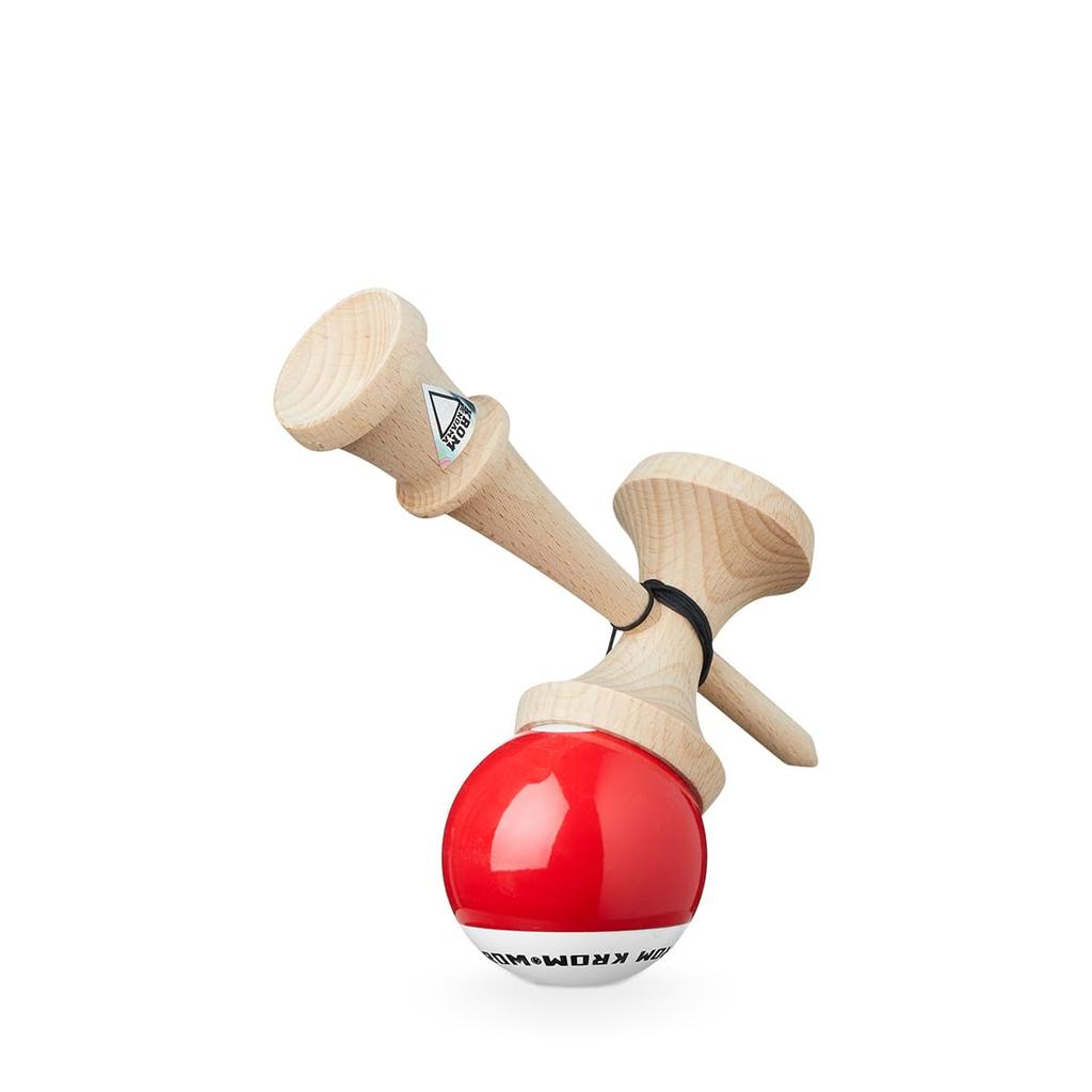 Kendama KROM POP Chrome Pop LOL Sticky Clear (Red)