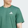 adidas Базовый тренировочный топ Feelready Новинка Футболка Серебристо-зеленый Мужской JD0174