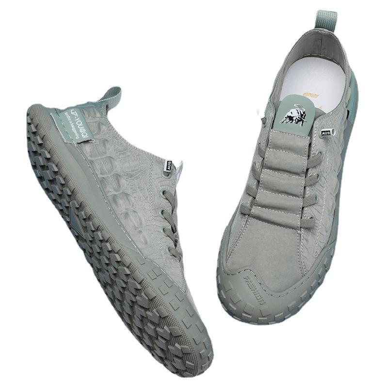 Мужские парусиновые туфли мужские ретро Hong Kong Tide tide wild низкие молодежные спортивные туфли на плоской подошве студенческие туфли мужские повседневные туфли 2024