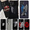 Anime Attack On Titan Logo For Samsung Galaxy S22 Ultra S21 S20 FE S8 S9 S10 Note 10 Plus Note 20 Ultra Phone Case