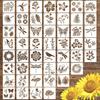 New Style, Butterfly, Bird, Flower, Painting Hollow Template, DIY Theme, PET Wall Painting and Spray Painting Tool, Handwritten Poster Painting