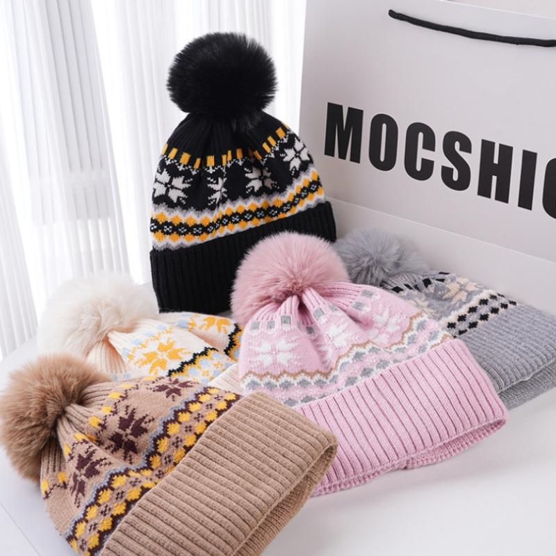 Женская теплая шапка вязаная шапка для верховой езды ветрозащитная шапка осень и зима