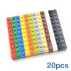 20 ШТ. Толстые 1x10 DIY Строительные Блоки Фигурки Кирпичики Образовательные Креативные Размер Совместим С Брендами Игрушки для Детей 6111
