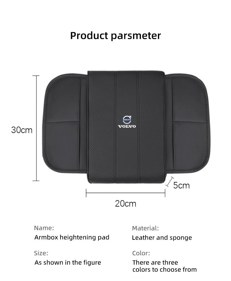 Car Armrest Heightened Pad Memory Cotton Storage Cushion For Volvo Xc60 Xc90 V40 V60 S60 V50 V90 S80 C40 XC40 V70 XC70 C30 C70 SA2