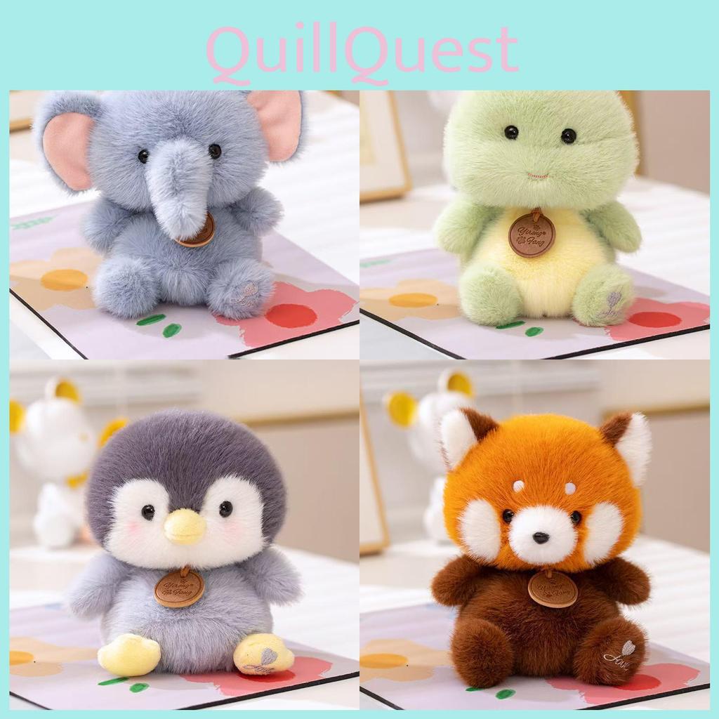 Elephant Dinosaur Panda Penguin Cartoon Animal Sitting Plush Doll Pendant
