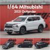 1/64 Mitsubishi Outlander SUV Sport Миниатюрная модель 1:64 литые металлические игрушечные машинки для демонстрации коллекции бесплатных колес в подарок мальчикам