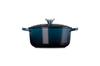 Литая эмалированная кастрюля Le Creuset Signature Cocotte Ronde 20 см Nuit Navy, совместимая с газовой духовкой IH, японская [Авторизованный продукт]