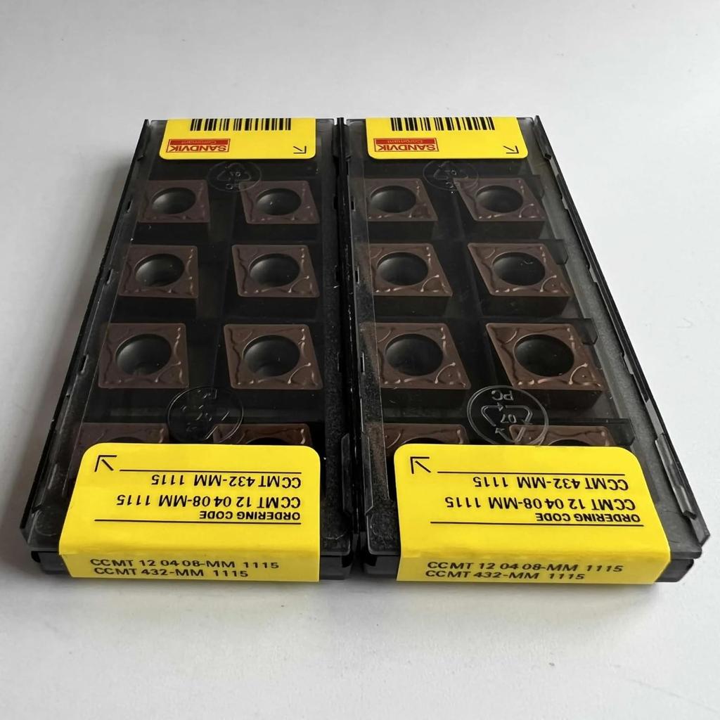 Original Sandvik / CCMT120408-MM 1115 /Carbide CNC Blade 10 PCS