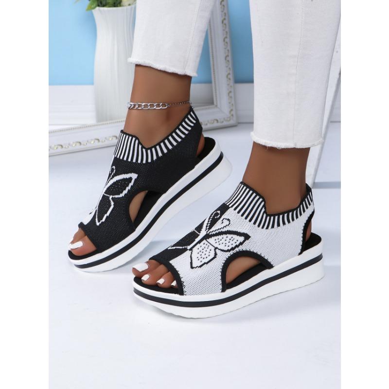 Большие размеры летние новые повседневные пляжные женские сандалии в спортивном стиле