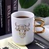 Новый китайский тренд Керамическая кружка Бык