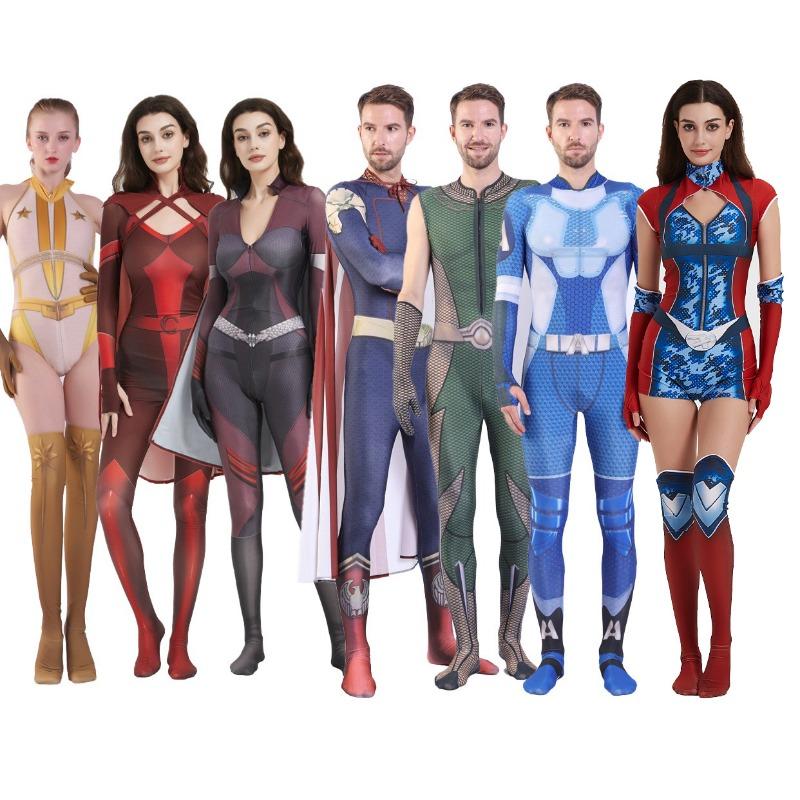 Черный Халат Пикет Мальчики Старлайт, Штормовой Фронт, Родина, Железный Человек Высокий, Колготки Петарда кос