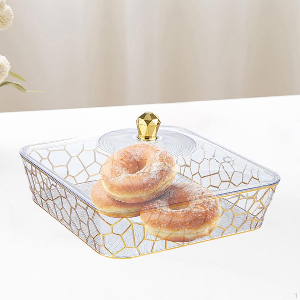 Поднос для хранения продуктов с крышкой для мероприятий и встреч