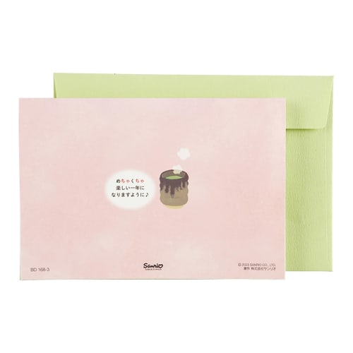Открытка на день рождения Sanrio Много поздравительных открыток Онигири Возможна отправка за границу BD168-3 SANRIO 980293