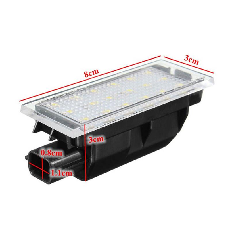 Лампа подсветки номерного знака 12-30V18-SMD для Smart Fortwo 453 Coupe C453 Cabriolet A453 Auto Car Durable