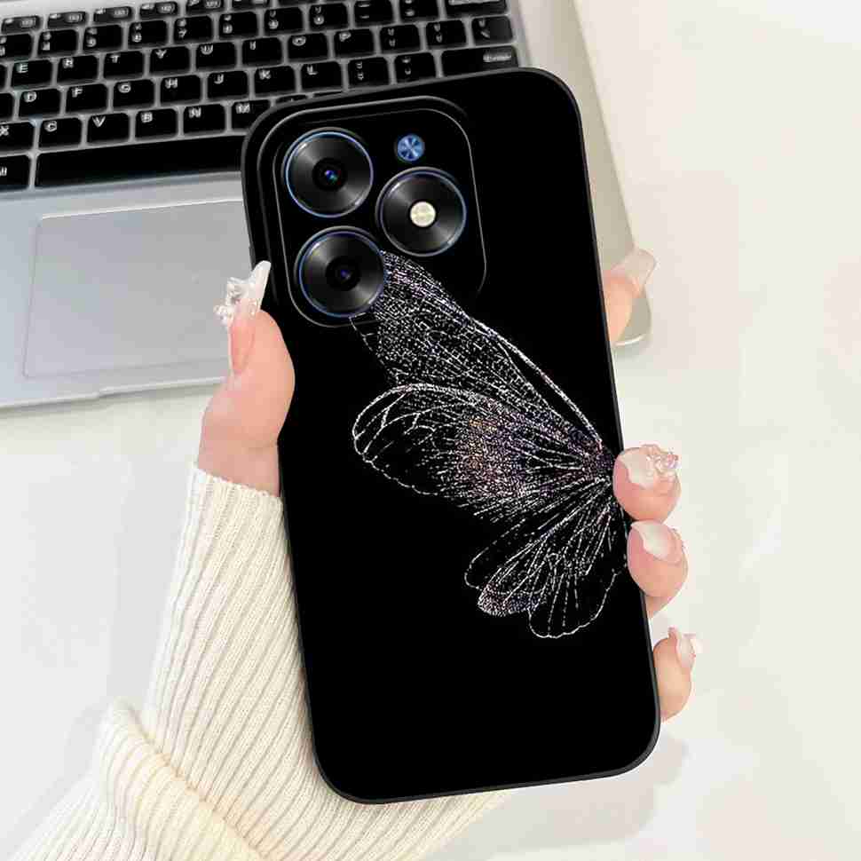 Розовый Кот Для Tecno Spark Go 2024 Чехлы BG6 Мягкий Силиконовый Чехол Для Tecno Spark 20 Spark20 SparkGo 2024 Корпус Чехол Для Телефона