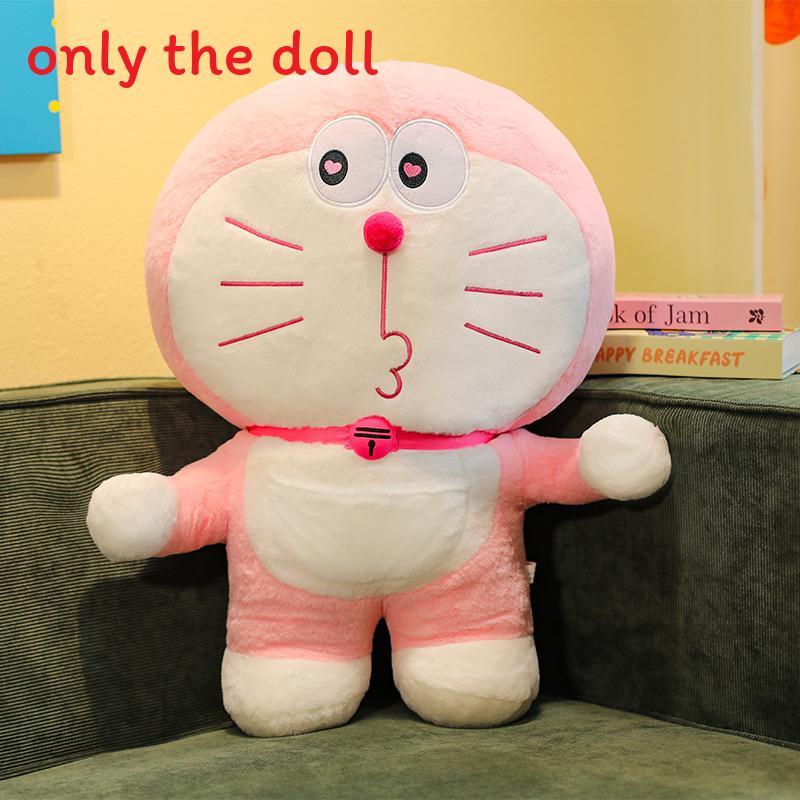 Doraemon Cartoon Character Cushion With Short Plush Material For Kids Bed Decor