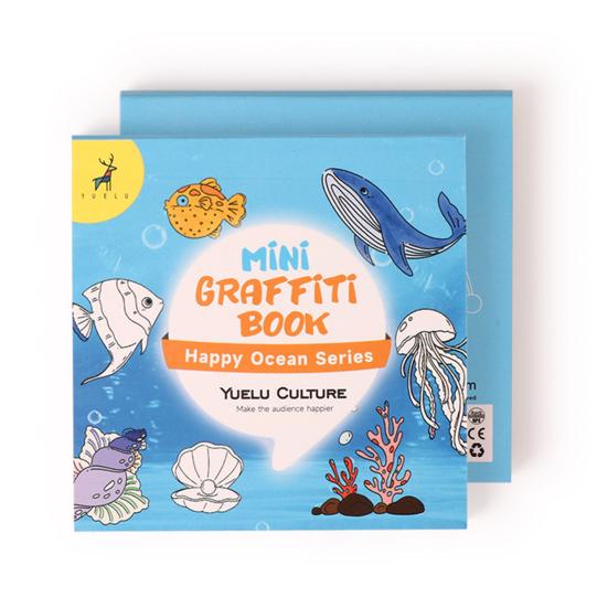 Kids Doodle Book Kids 5 Themes 50 Pictures Stimulate Imagination Portable Mini Graffiti Book with Simple Patterns