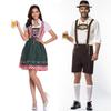 Женское платье Баварии Октоберфест, мужской костюм Dirndl Lederhosen, пивной карнавальный наряд, нарядное платье