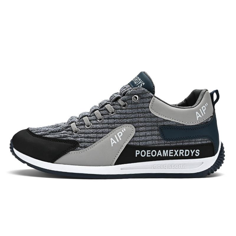 Men's Sneakers Lace-up Sports Running Shoes for Men Designer Mesh Breathable Sneakers Casual Corduroy Sneakers Zapatillas Hombre