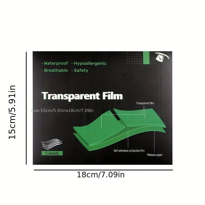 5 листов после ухода за татуировкой, защитная прозрачная пленка, водонепроницаемая рулонная повязка, принадлежности для татуировки