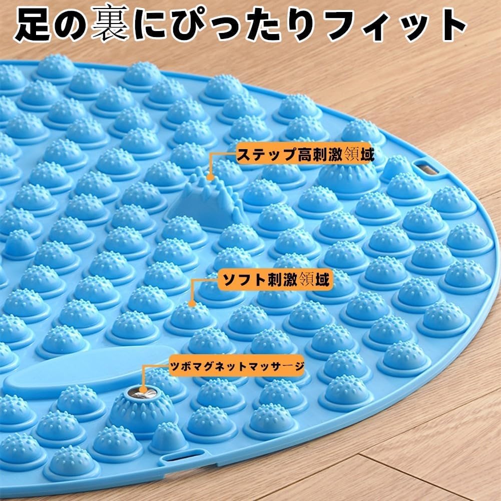 Lyyxjsltd Массаж стоп Эргономичный Расслабление стоп Точечный массаж Шиацу для домашнего использования Коврик, Дизайн, Массаж, Коврик, Пластина, Складной, Круглый, Прочный,