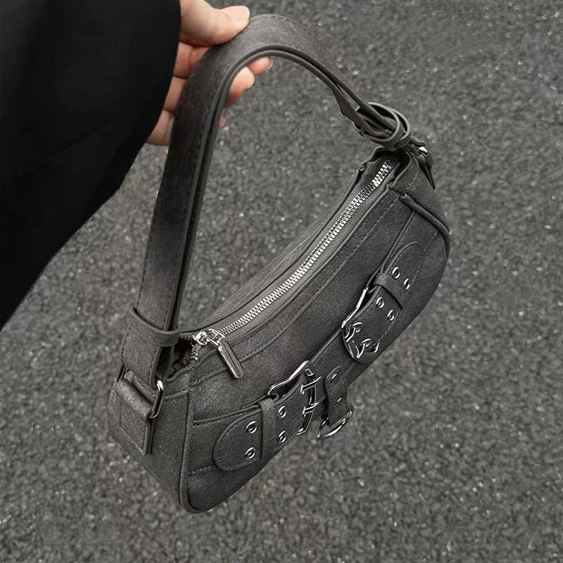 Сладкая крутая серая наплечная сумка женская дизайнерская гранж горячие девушки повседневная сумочка леди винтажная универсальная сумка под мышку ARI