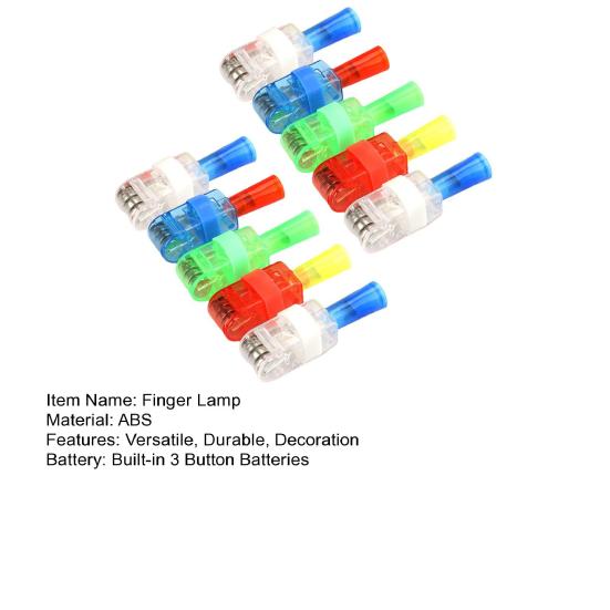 10 шт. Пальчиковый фонарик Долговечный светодиодный проекционный пальчиковый фонарик Игрушки Эластичная лента