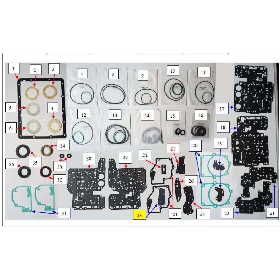 03-71 03-71LE 03-72L 03-71L Комплект для капитального ремонта автоматической коробки передач 0371LE для KM148 V33 A42DL A43DL A44DL A45DL Для TOYOTA CROWN