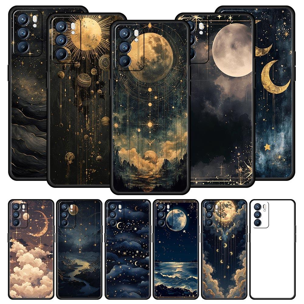 Модный Чехол для Телефона Звездное Небо Звезды Для Oppo Reno 13 12 11 10 7 F Find X5 X6 A98 A80 A79 A78 A57 A54 A31 A17 Pro Мягкий ТПУ Чехол