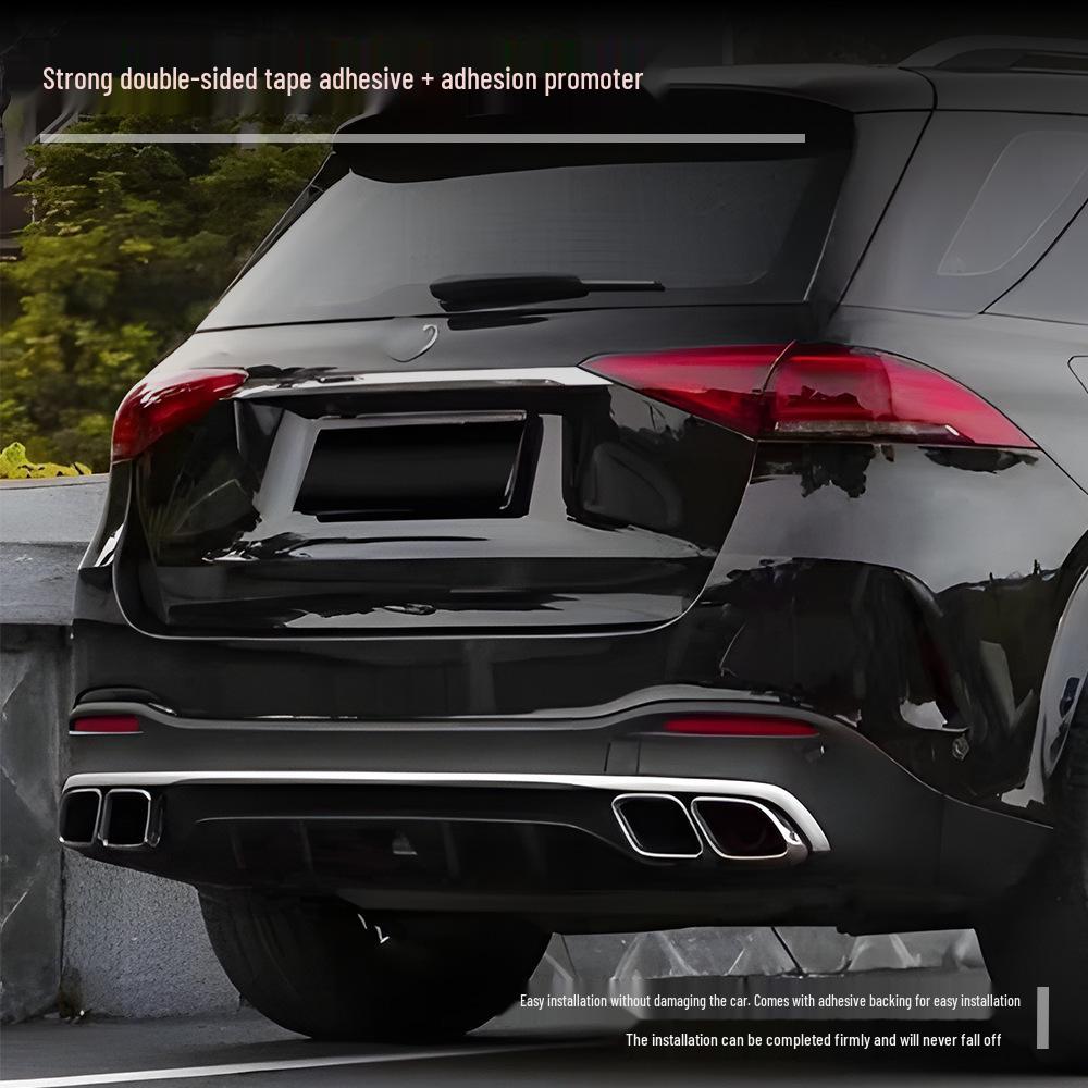 Универсальный задний диффузор и насадка на выхлопную трубу для Mercedes GLE-Class W167 GLE63 (19 моделей)