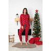 Новогодний пижамный комплект с рисунком оленя