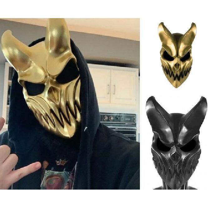 Демон Латексная Маска Резня Чтобы Побеждать Дьявол Тьма Разрушитель Золотой Черный