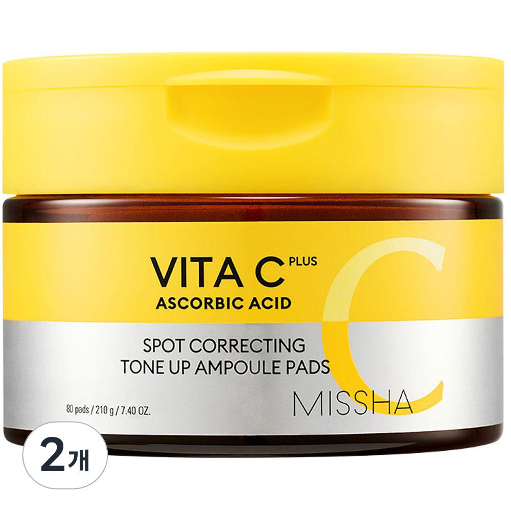 MISSHA Vita C Plus Blemish C Tone Up Ampoule Pad 210g, 80 sheets, 2 units