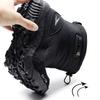 Men's Winter Snow Boots with Warm and Fluffy Cotton Shoes Men's Waterproof and Non Slip Thick High Top Outdoor Boots