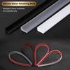 6ft Foldable Shower Water Dam Adhesive Splash Guard Barrier for Wet Dry Separation  Gray