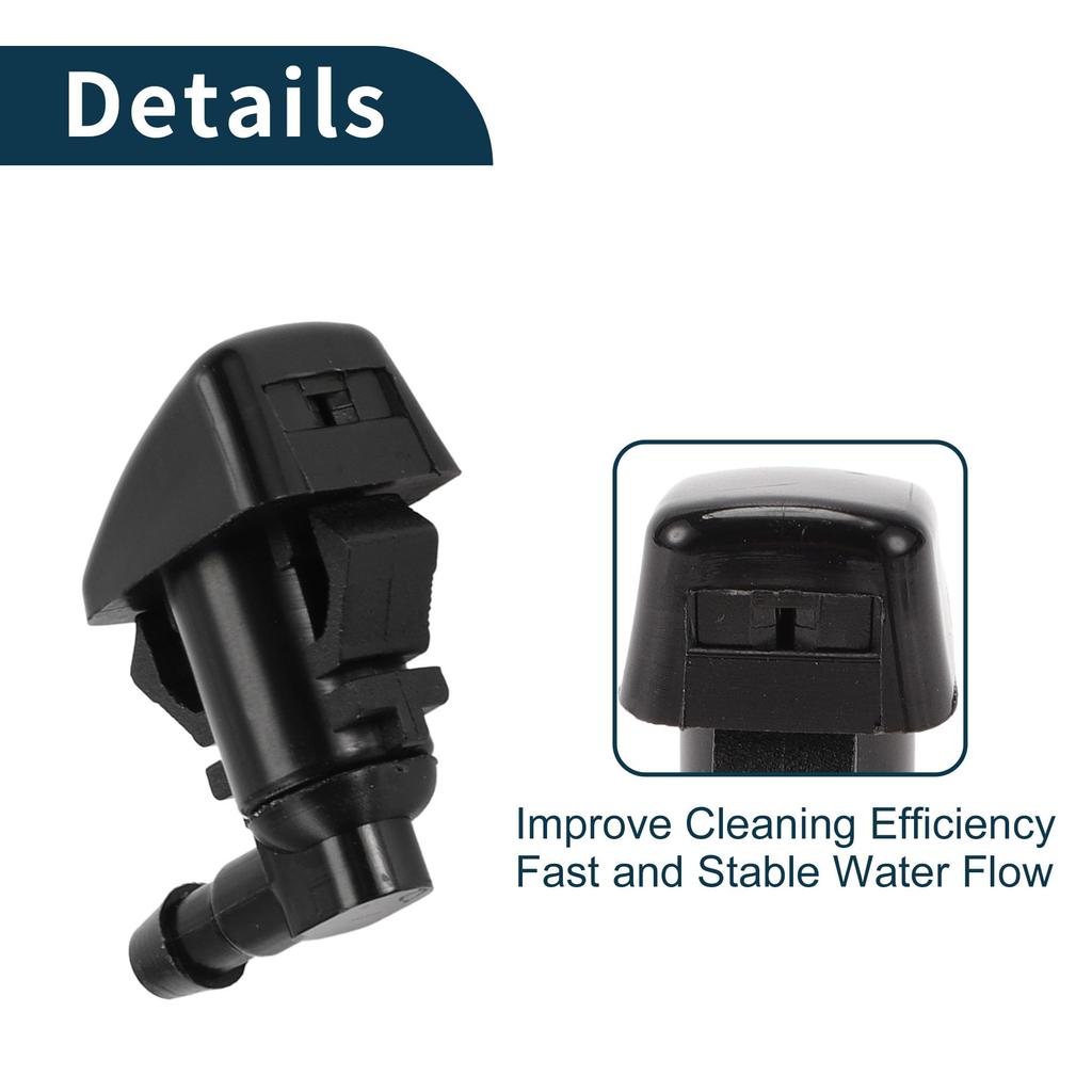 TUCKBOLD Washer Nozzle for Jeep Grand Cherokee 2011-2018 Windshield Washer Nozzle No.551-56427AB Front Black