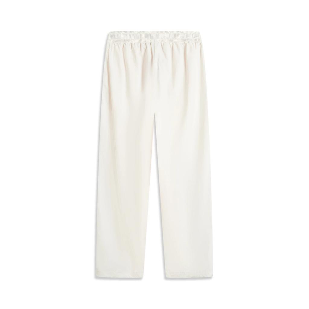 Li Ning Sports Trend Series свободные удобные однотонные повседневные брюки женские плавки цвета слоновой кости AYKU532-1