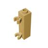 50 г / 38 шт. 60583 Moc Кирпичи Модифицированные 1x1x3 с 2 зажимами Вертикальные полые штырьки Аксессуары для дома Детали Конструктор Строительные блоки