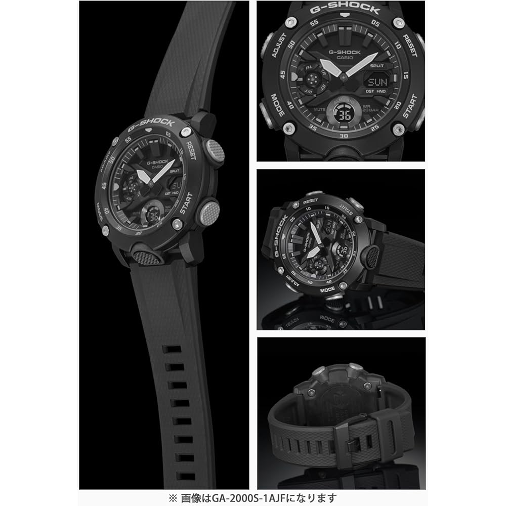 [Casio] Часы G-Shock [Отечественный оригинальный продукт] Карбоновый корпус GA-2000S-1AJF Мужские черные