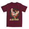 Новое поступление Мужская классическая мультяшная футболка Astro Boy Одежда Япония Манга Могучий Атом Астробой Футболка Одежда Футболка
