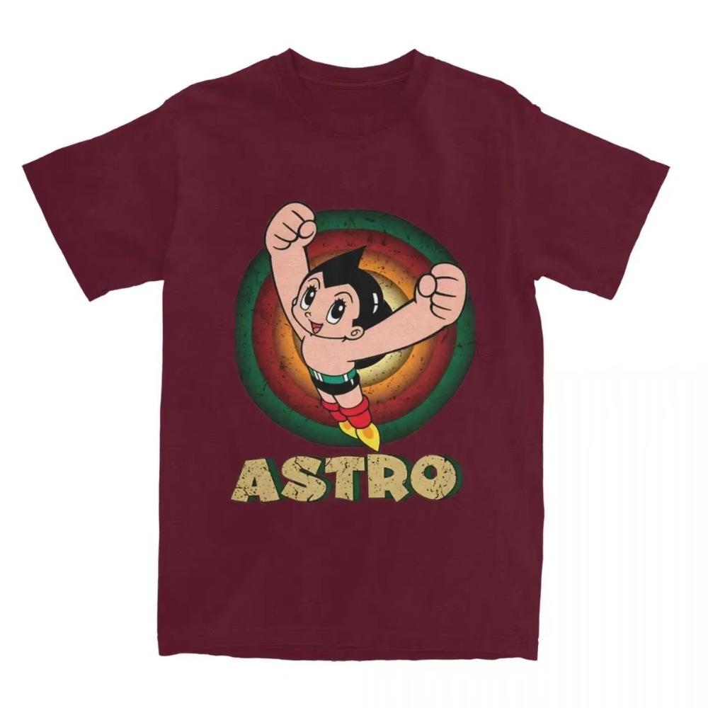 Новое поступление Мужская классическая мультяшная футболка Astro Boy Одежда Япония Манга Могучий Атом Астробой Футболка Одежда Футболка