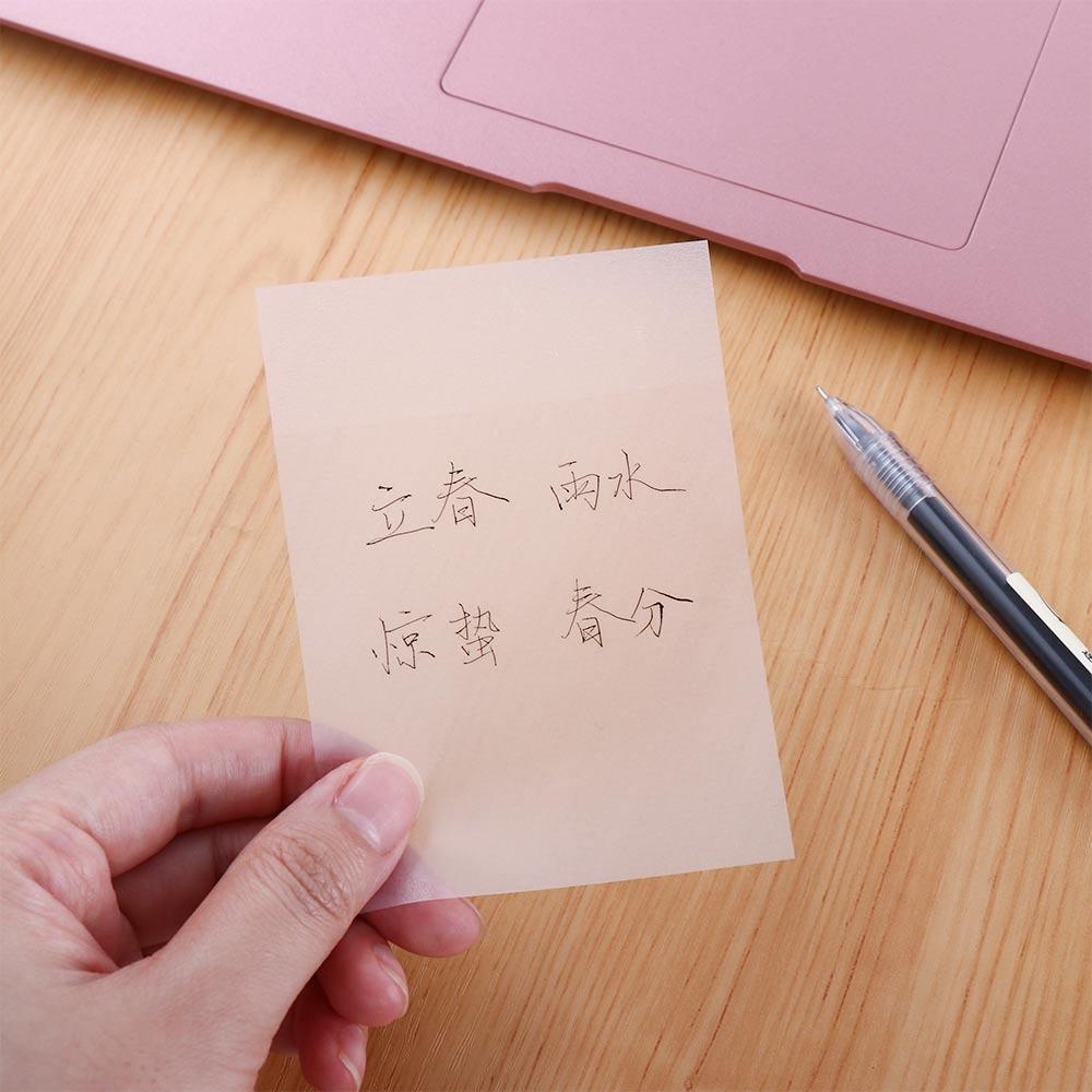 Notepad Stationery Sticker Planner Sticker PET Memo Pad Daily To Do List Transparent Sticky Notes